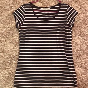 H&M navy/white striped tee